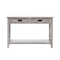 Whitewashed Wood 2 Drawer 1 Shelf Console And Entry Table Natural Whitewash Primary Living Space Fir Mdf