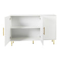 3 Door Large Storage Sideboard With Gold Handles For Kitchen, Dining Room And Living Room.55.12