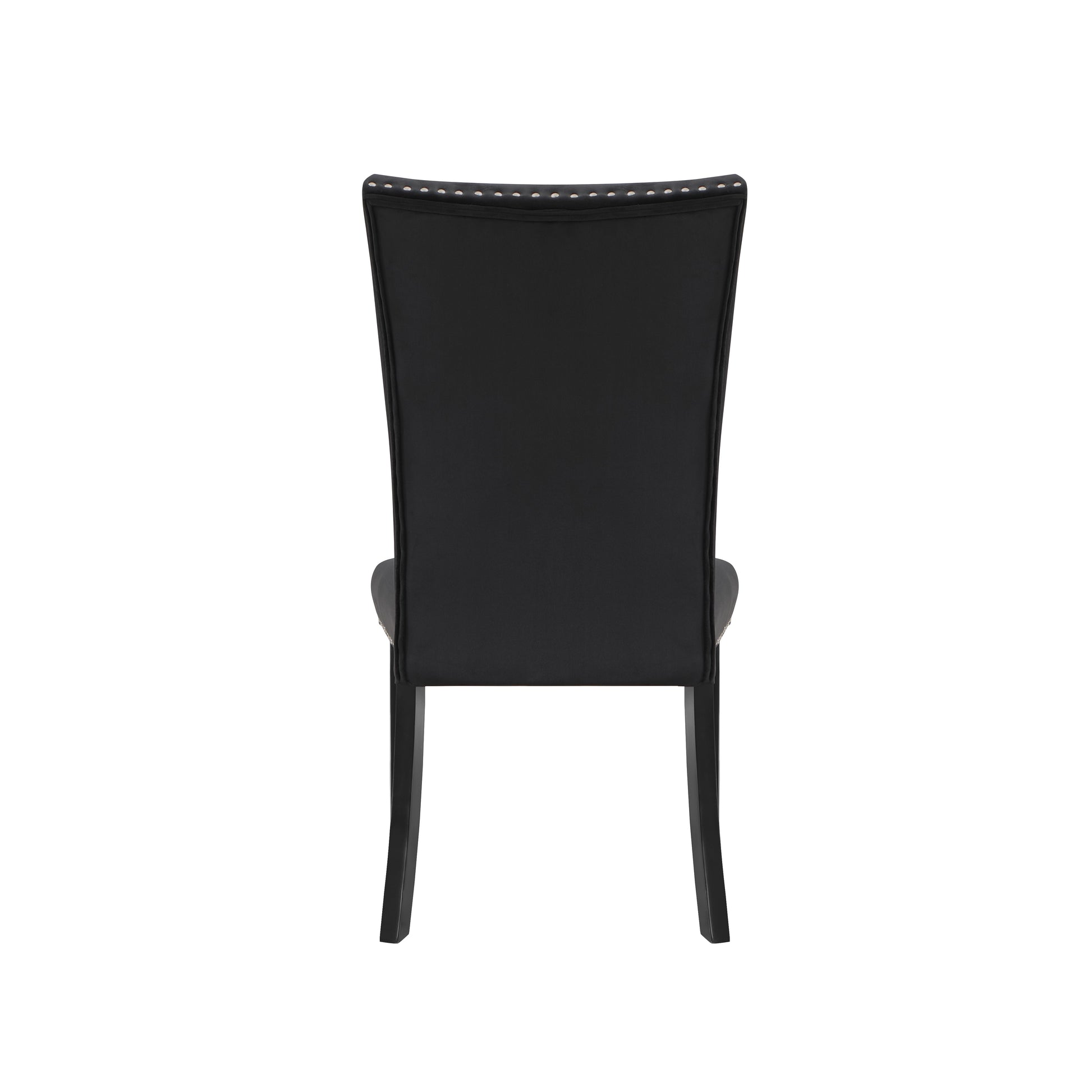 Jhoanna Black Dining Chairs Kit Of 2 Black Rubber Wood