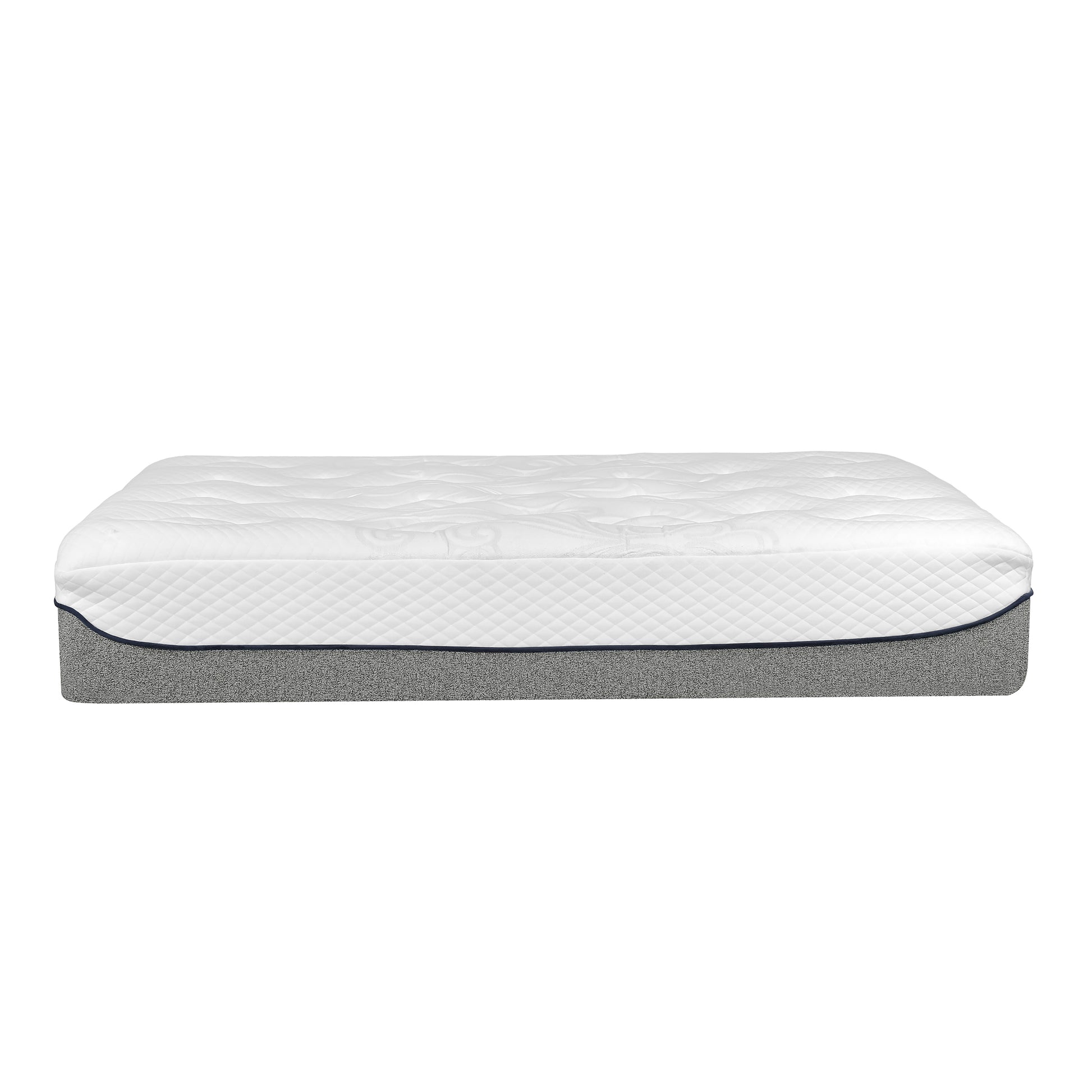 Ultra Plush 13 In. Medium Gel Memory Foam Mattress For Queen Size Bed In A Box With Double Layered Jacquard Cover Grey White Bedroom Modern Memory Foam Polyester Queen