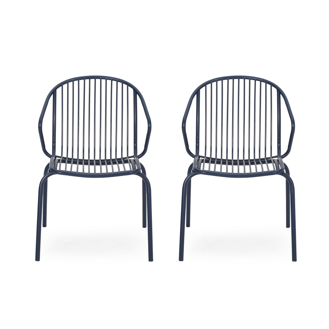 Boston Chair Navy Blue Iron