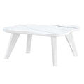 Modern Minimalist Wood Color Table Top. Solid Wood Legs, Cloud Shape To Give You A Experience, Computer Desk. The Game Table. Suitable For Dining And Living Rooms. White Mdf