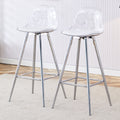 Modern Comfortable Cushioned Bar Chair With Metal