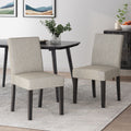 Dining Chair Light Grey Fabric