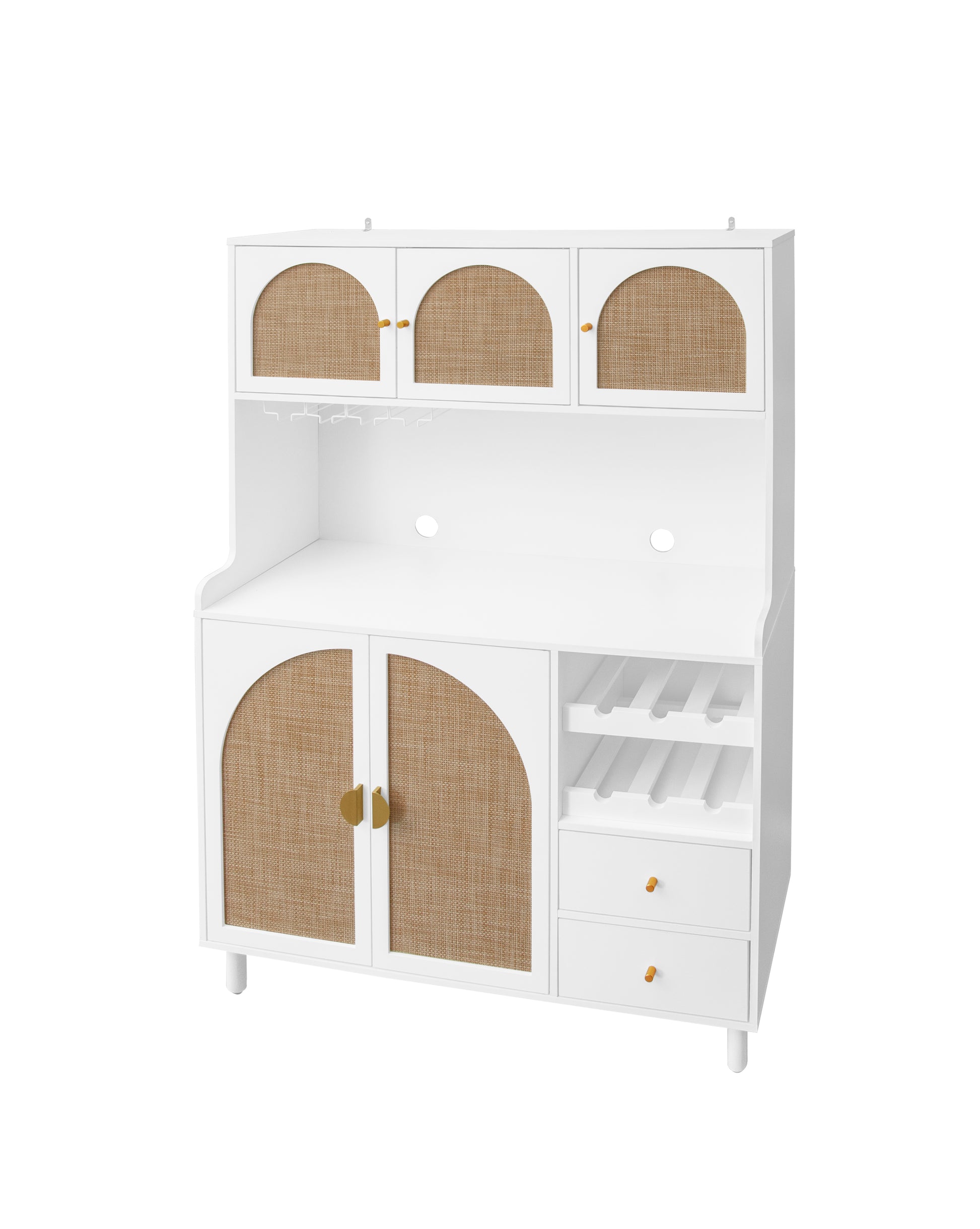 Accent Storage Cabinet, Suitable For Living Room, Bedroom, Dining Room, Study White Mdf