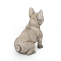 Dog Garden Sculpture Gray Glass