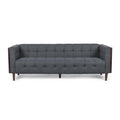 3 Seater Sofa Charcoal Fabric