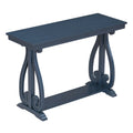 48 Inch Rustic Vintage Console Tablefarmhouse Style Entryway Table With Open Shelf And Sturdy Construction For Entryway And Living Room Navy Navy Distressed Finish Primary Living Space Antique,Rustic,Vintage Open Storage Console Tables Brushed
