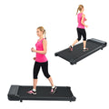 Walking Pad 300 Lb Capacity, Desk Treadmill For Home Office, Protable Treadmill Under Desk, Walking Treadmills For Home,0.6 To 4.0 Mph Portable Treadmill Black Abs Steel Q235