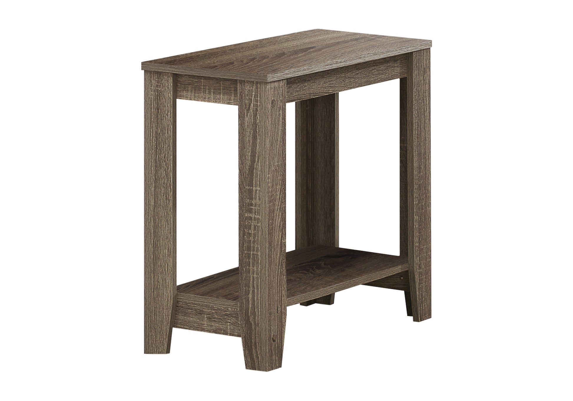 Accent Table, Side, End, Nightstand, Lamp, Living Room, Bedroom, Brown Laminate, Transitional Taupe Particle Board