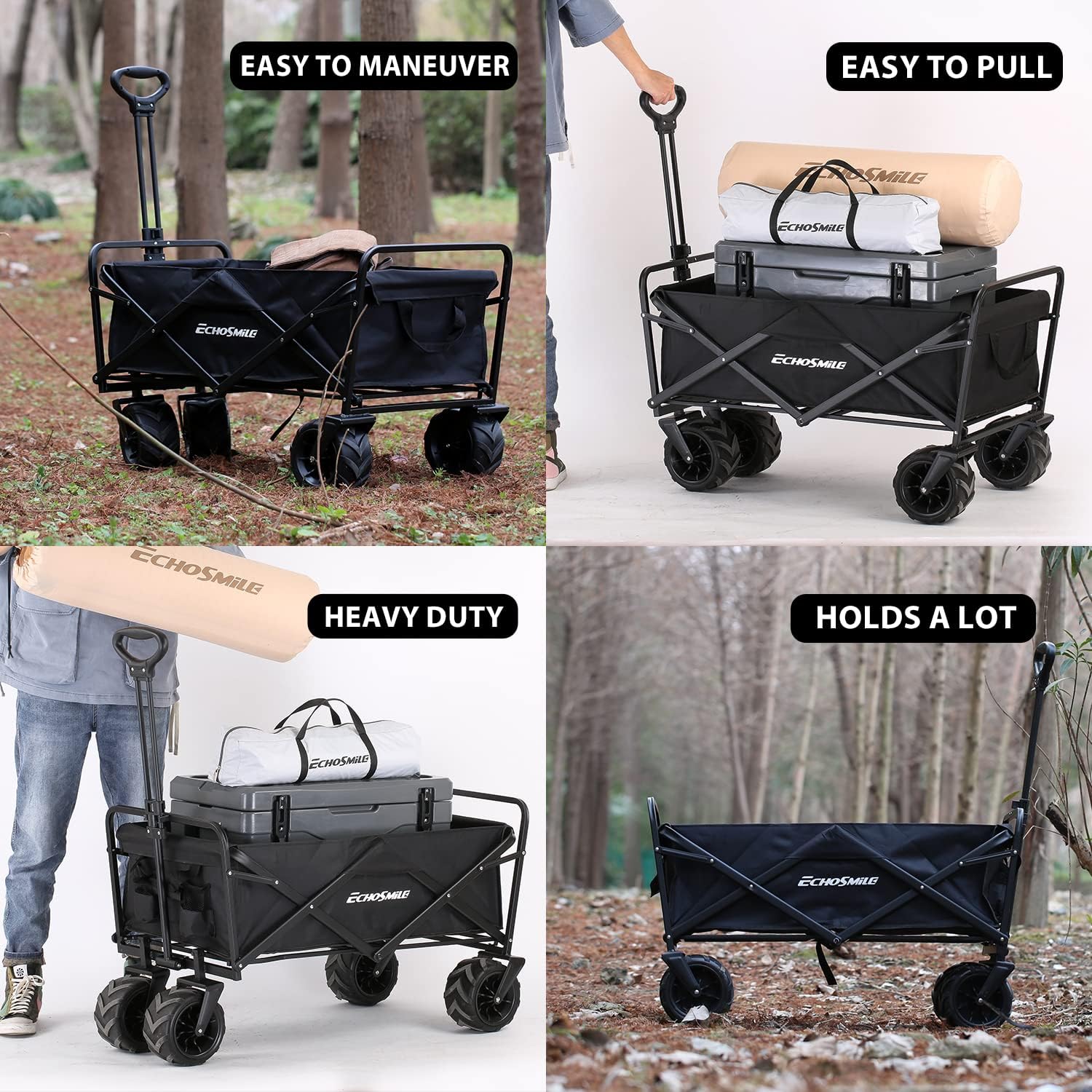 Black Folding Campers Black Metal