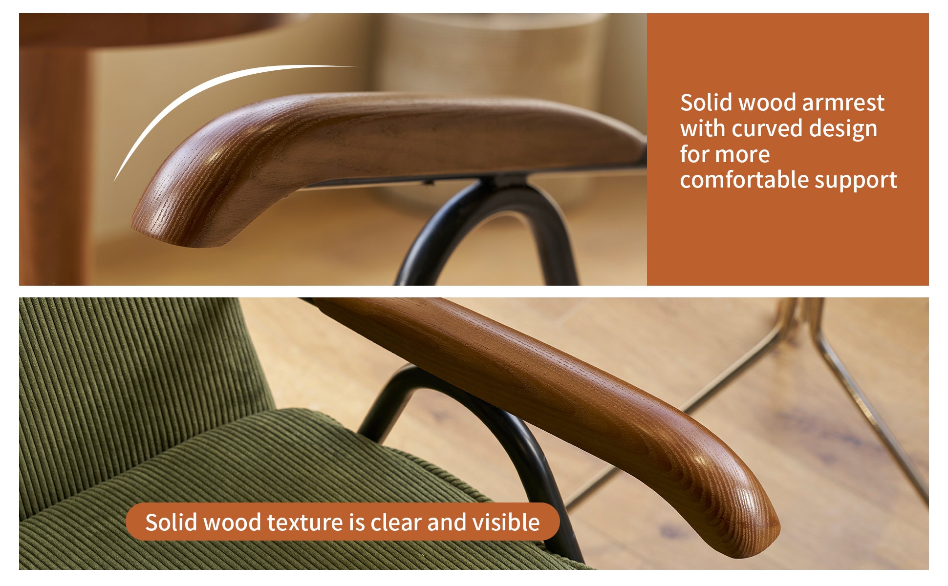 Pattern Colorful Fabric Armchair, Modern Accent Chair High Back, Living Room Chairs With Metal Legs And Soft Padded, Sofa Chairs For Home Office,Bedroom,Dining Room Green Corduroy