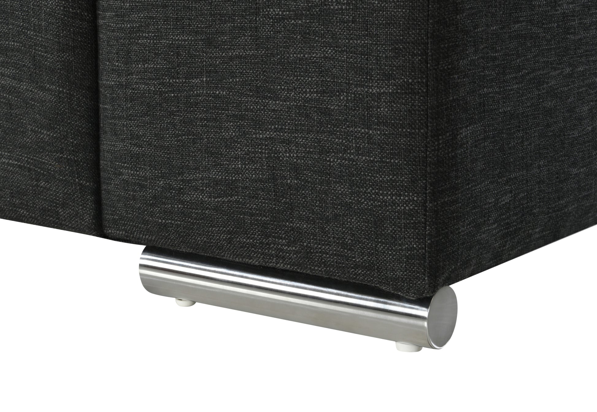 Gianna Black Linen Fabric Arm Chair Black Linen