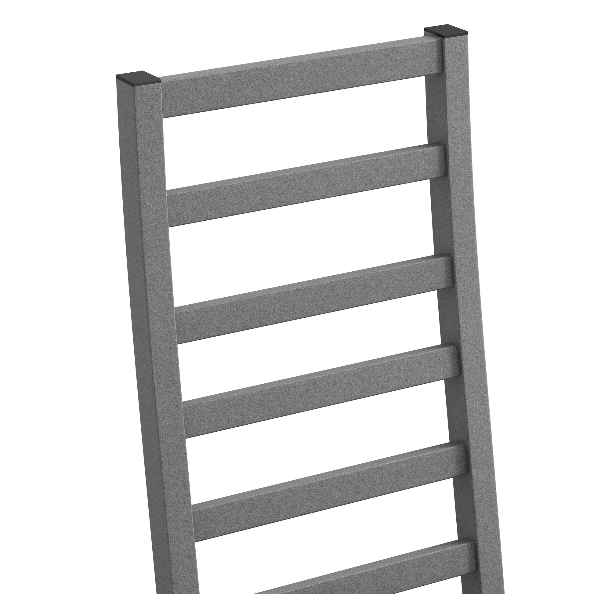 Metal Dining Chairs Set Of 2, Steel Legs And Pu Leather Seats, High Back Armless Dining Chairs, For Kitchen, Living Room, Grey Grey Steel