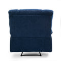 Massage Recliner Navy Blue Fabric