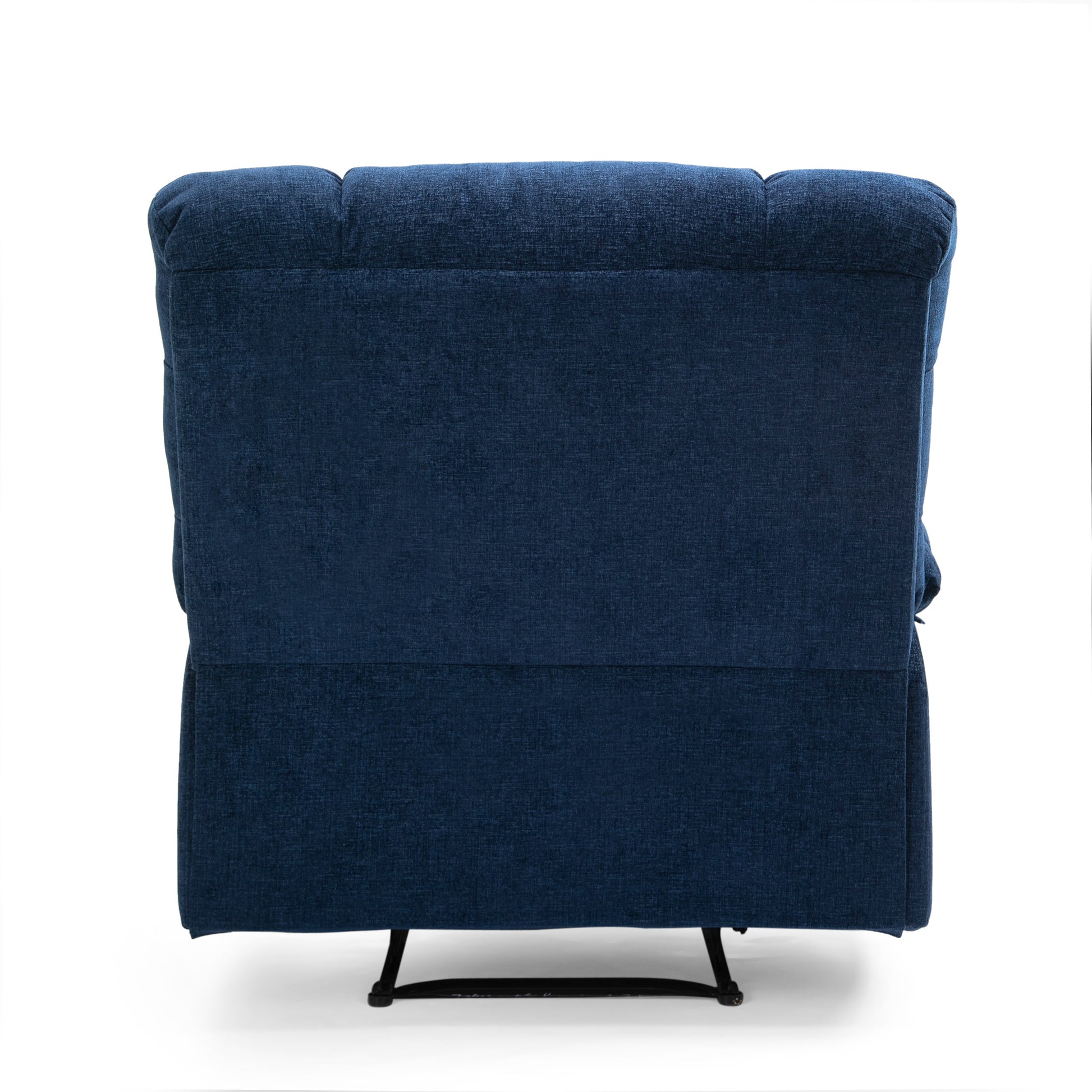 Massage Recliner Navy Blue Fabric