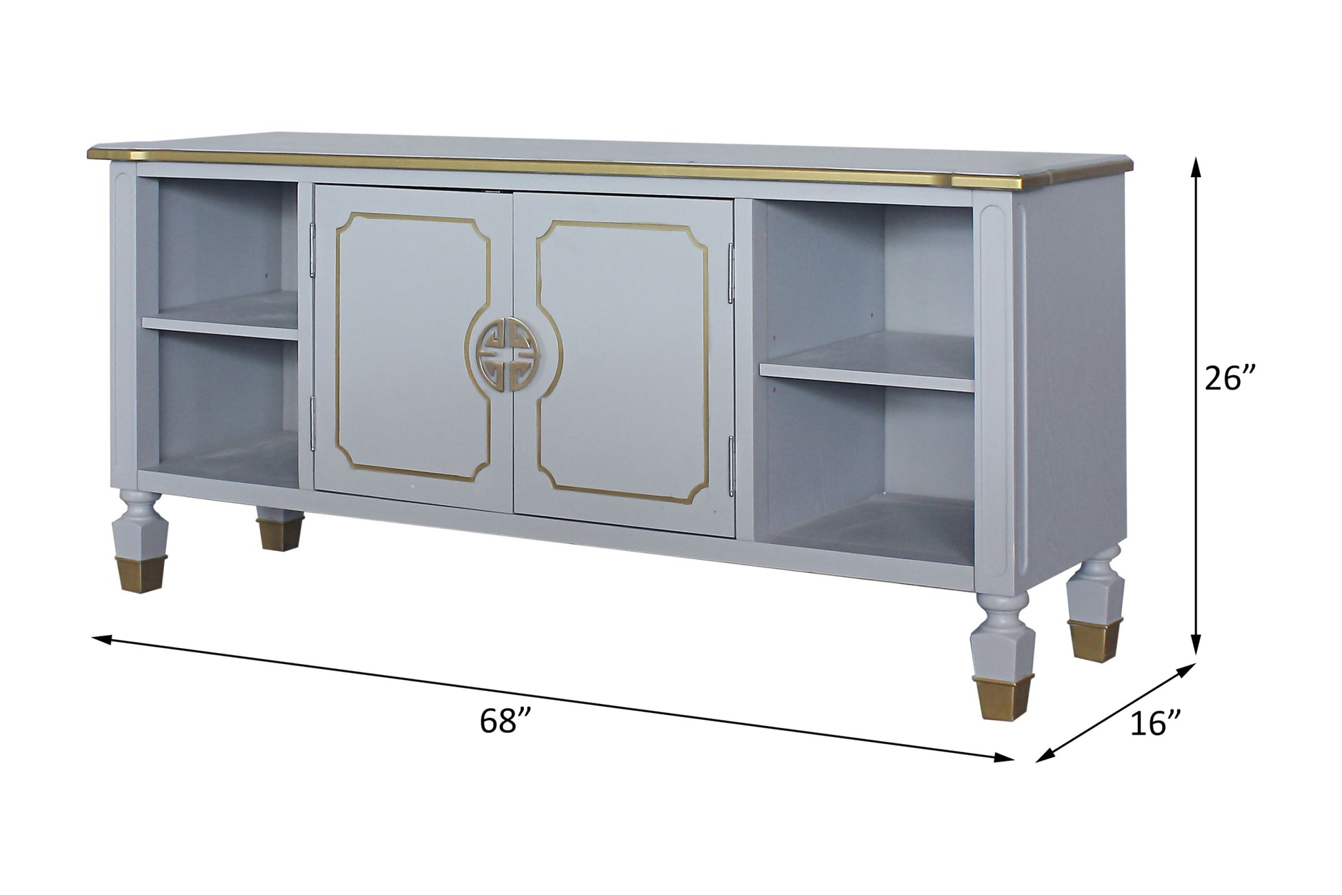 Pearl Grey 2 Door Tv Stand With 2 Shelf Grey Primary Living Space 65 Inches 60 69 Inches 65 Inches Solid Wood Mdf