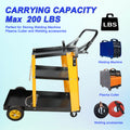 Multi Function 3 Tier Welding Cart. Gas Bottle And Accessory Storage.Welding Heavy Duty Cart For Tig Mig Welder And Plasma Cutter With Upgrade Handles And Increase Storage Space Tank Storage Yellow Black Garden & Outdoor Iron