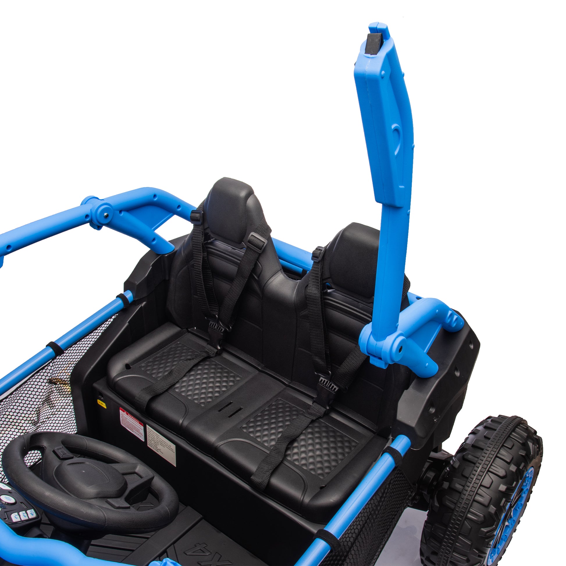 24V Two Seater Kids Ride On Utv W Parents Control,20In Seat Width,400W Super High Power,Four Wheel Suspension,Bluetooth,Mp3,Usb,Led Light,Horn,Rear Storage Space,Speeds 3.73 4.97Mph For Kids Aged 3