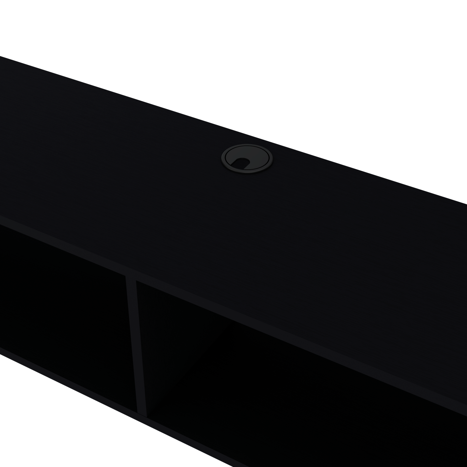 Floating Tv Stand Moore, Living Room, Black Black 60 69 Inches Engineered Wood