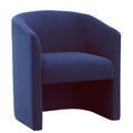 Iris Upholstered Dining Or Accent Chair Indigo Blue Wood