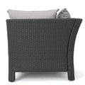 Antibes V Shape Sofa Set Grey Table Corner Grey Fabric