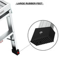 Work Platform Aluminum Portable Bench Folding Ladder Ansi Capacity 225 Lbs 40