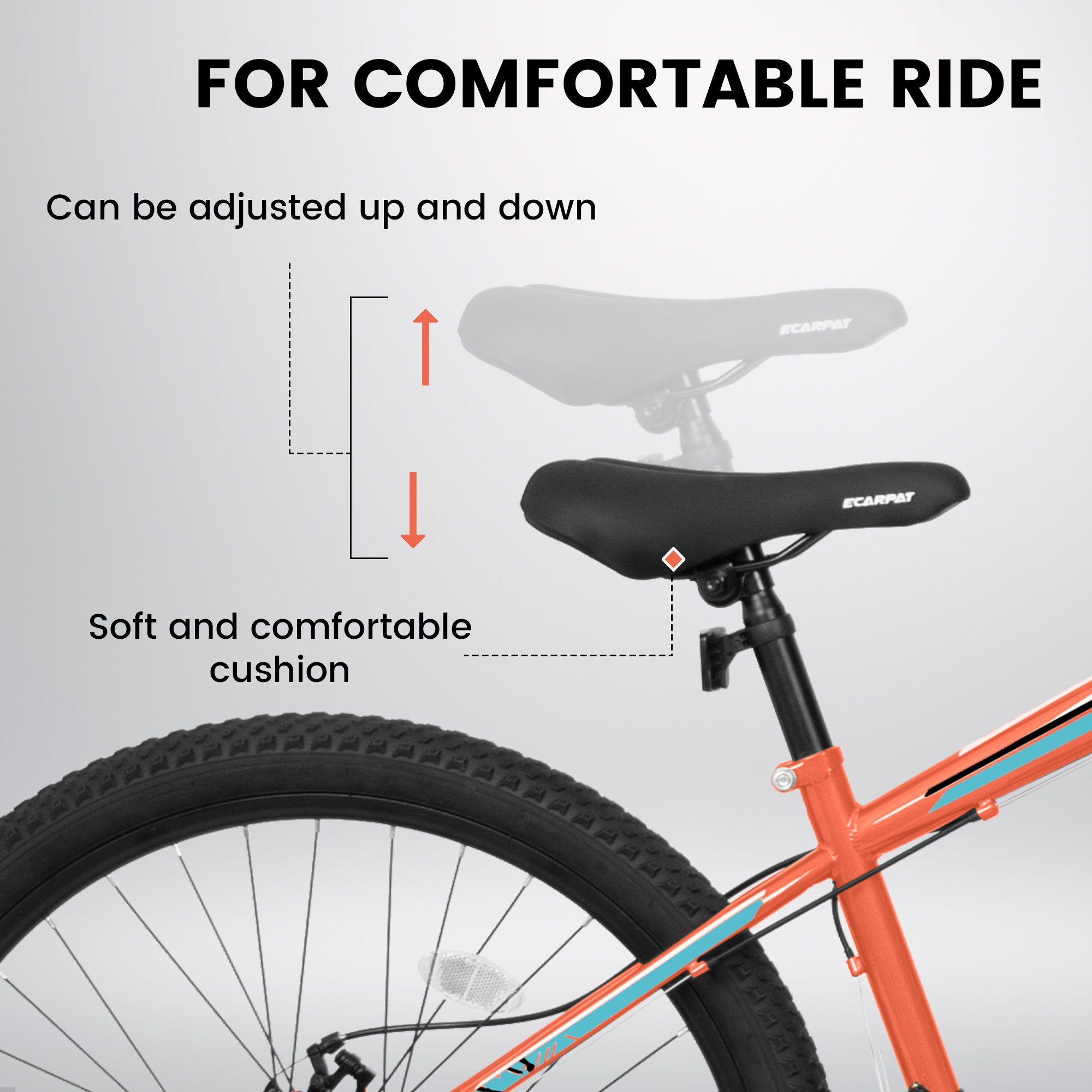 A2610 26 Inch Mountain Bike 21 Speeds, Suspension Fork, Steel Frame Di