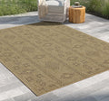 Earth Gc Ntl1002 Jute Mocha 2 Ft. 7 In. X 7 Ft. 3 In. Indoor Outdoor Area Rug Natural & Light Brown Polyester Polypropylene