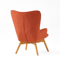 Contour Chair Orange Fabric