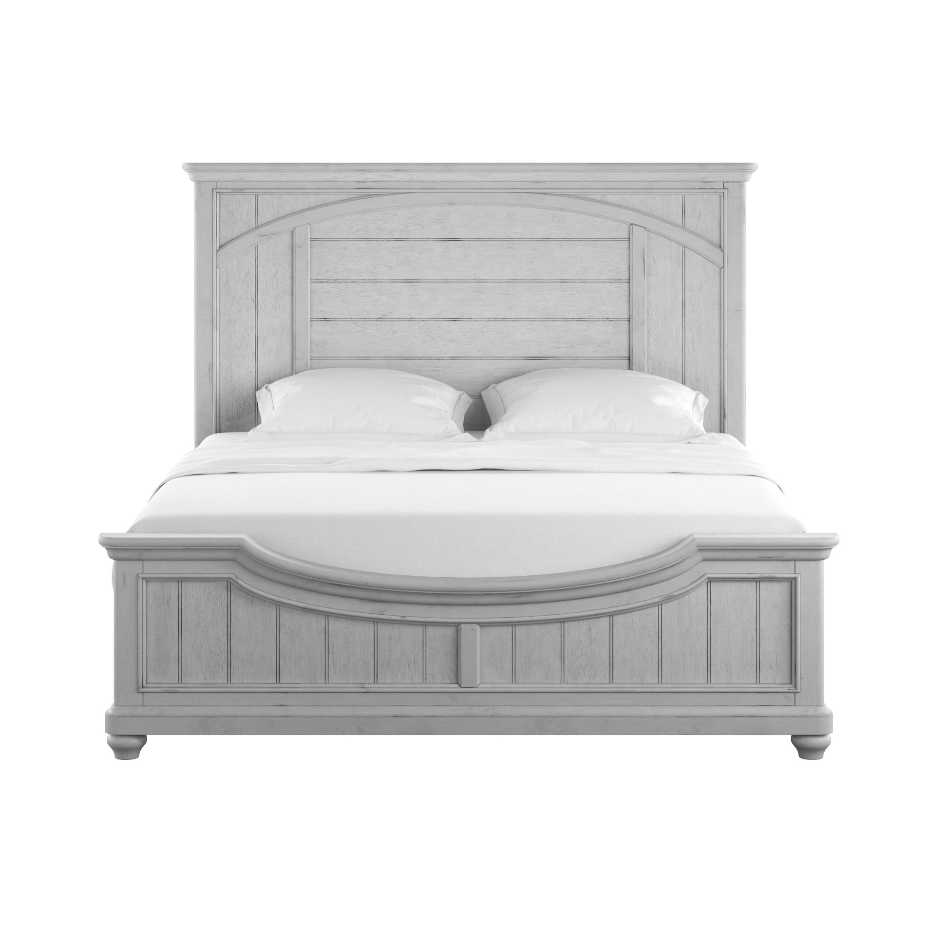 Mariano Gray King Panel Bed King Gray Engineered Wood