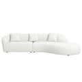 Elijah Japandi Style Curvy Sectional Sofa 133