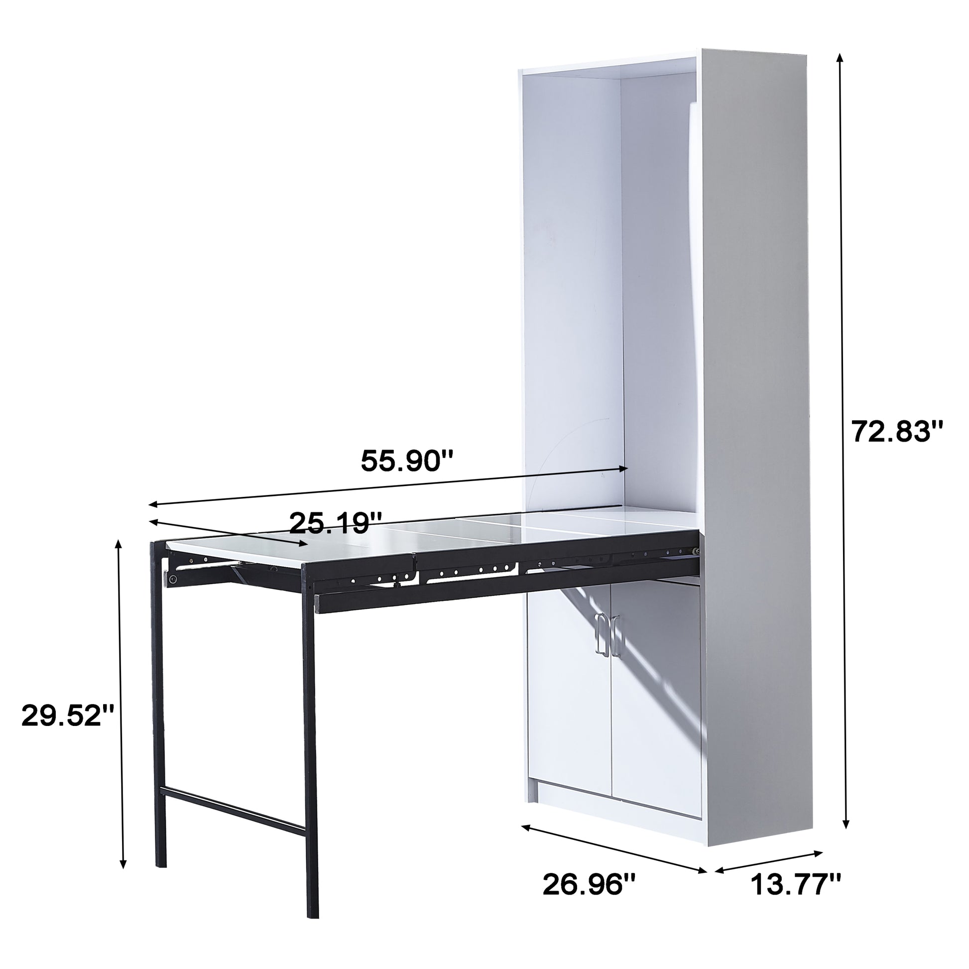 Large Fold Out Convertible Writing Table In Home