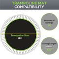 Soozier Trampoline Replacement Mat, Fits 14' Trampoline With 80 V Hooks & 5.5