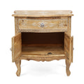 Wooden 1 Drawer 2 Door Cabinet Natural Wood