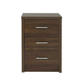 Bologna Bedroom 3 Drawer Chest Walnut Mdf