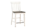 Joanna Counter Chair Set Of 2 Two Tone White Wood