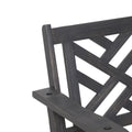 Alejandro Porch Swing Dark Grey Wood Metal