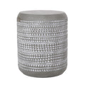 End Table White Magnesium Oxide