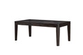 Ally Dining Table Antique Charcoal Dark Brown Wood