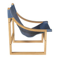 Lima Cobalt Leather Sling Blue Blue Wood