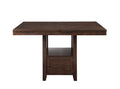 Yorktown Counter Table Dark Brown Dark Brown Wood