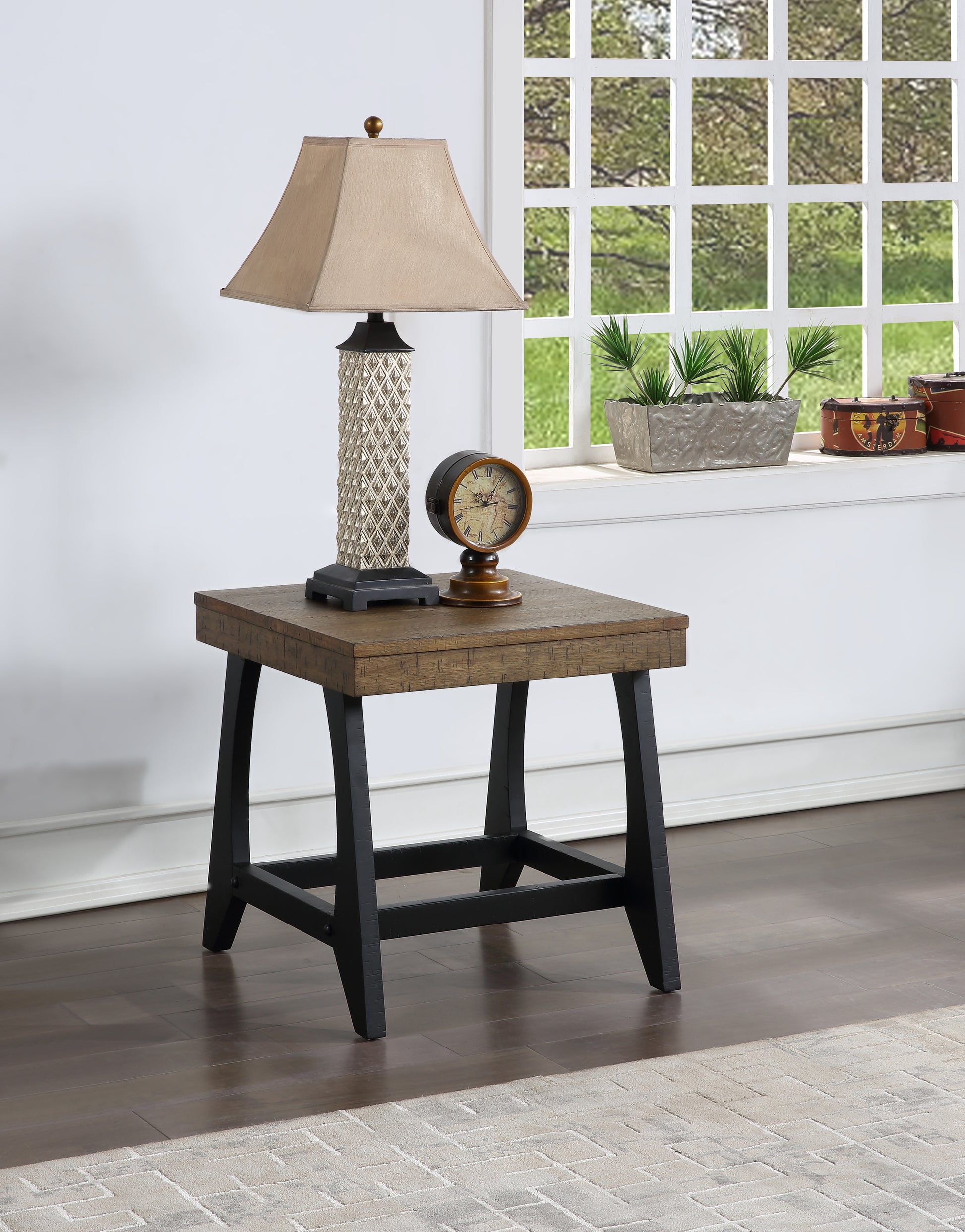 Ralston End Table Brown Brown Wood