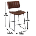 Tribeca Counter Stool Dark Brown Dark Brown Wood