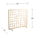 Glanlon Contemporary Fireplace Screen Gold Iron