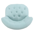 Bordeaux Tuft Chair Light Blue Fabric