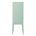 Herzo Tall Storage Cabinet Mint Mint Mdf