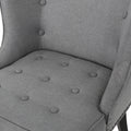 Occassional Chair Grey Fabric