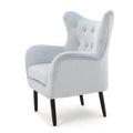 Arm Chair Light Grey Velvet