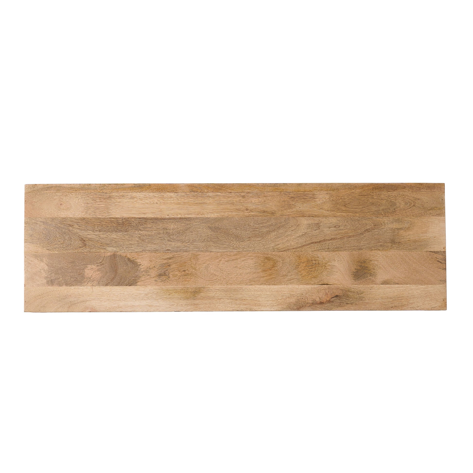 Wooden & Iron Tv Board Natural 50 59 Inches Wood Metal